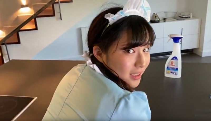 网红反差婊留学生兼职家庭保姆，被男主人强行后入